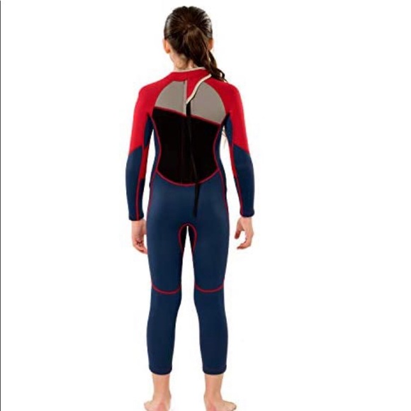 Scubadonkey 2.5mm Neoprene Full Wetsuit for Kids Girls | CPSC Certified - Picture 4 of 7